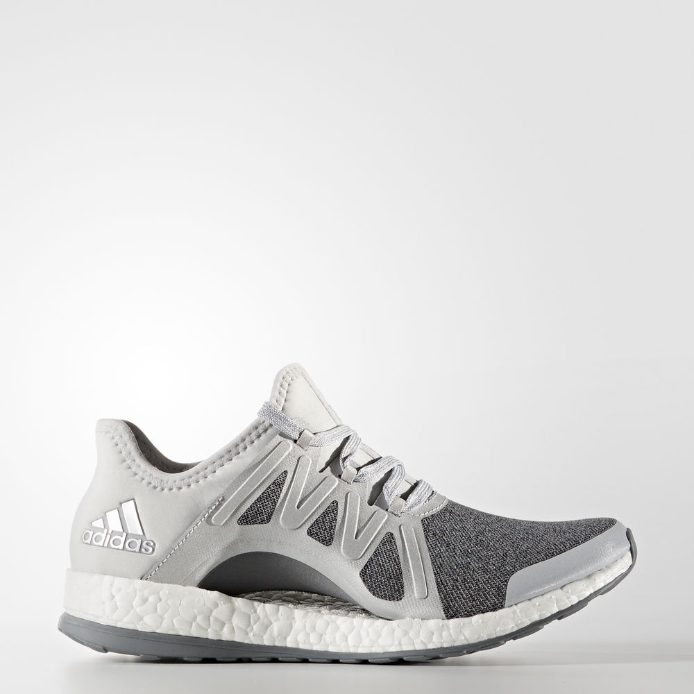 Adidas Pure Boost Xpose - παπουτσια για τρεξιμο γυναικεια - Γκρι/Ασημι Μεταλλικός/Γκρι,Μέγεθος: EU 3